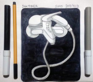 Bath faucet with shower head - Cheap markers sketch