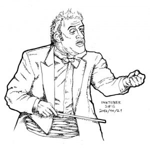 Angry Conductor - Marker sketch