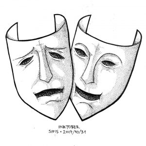 Masks - Marker sketch